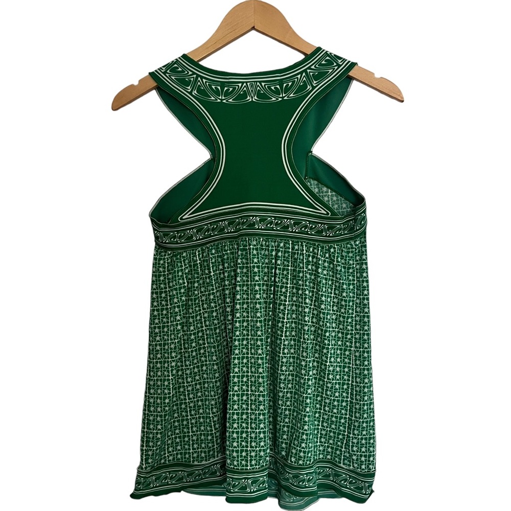 Studio M Green Floral Scoop Neck Tank Top Size S - Picture 6 of 6